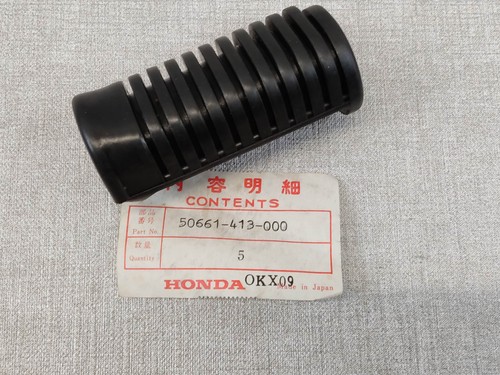 Rubber front footrest honda - rubber,
