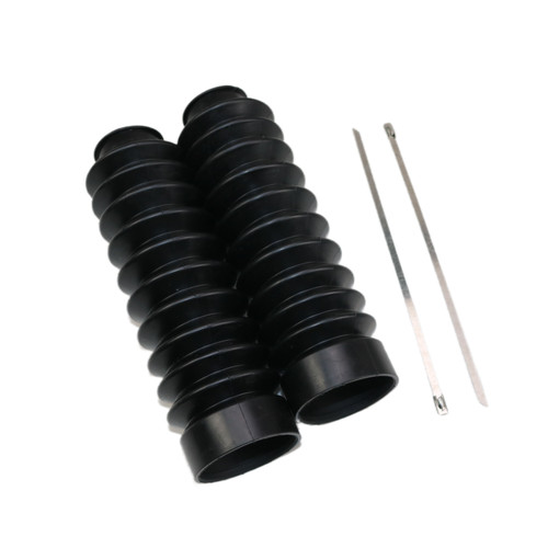 Motorbike black fork rubber - black,